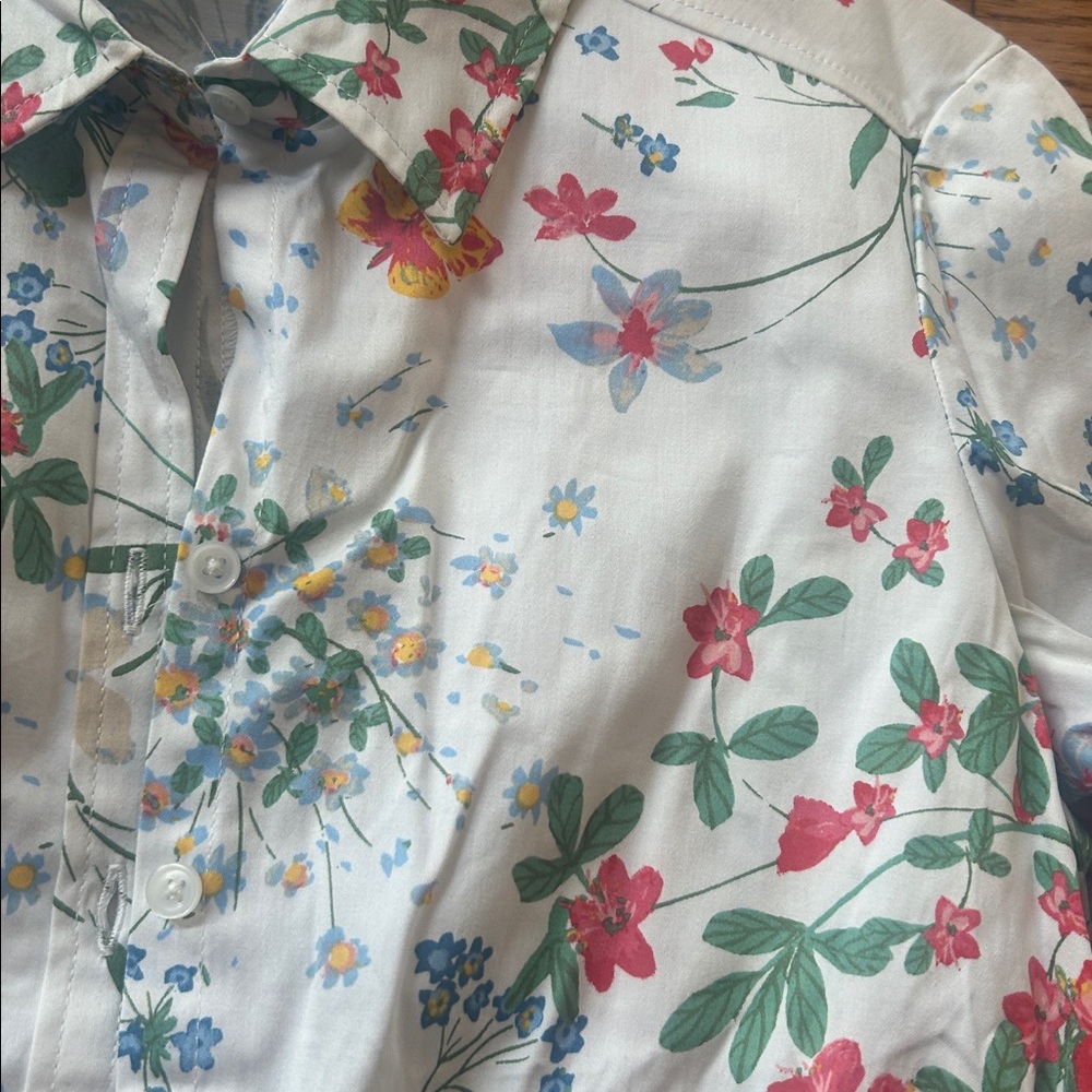 New York and Company Floral Top Size XS - Picture 5 of 9